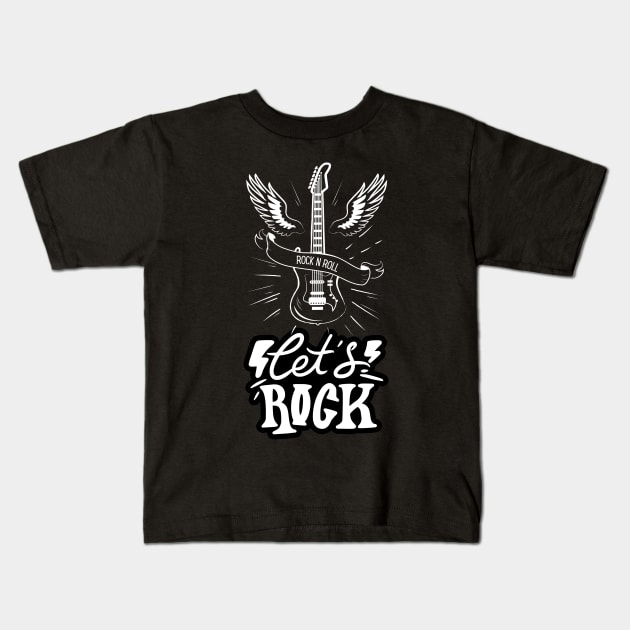 Let's Rock Kids T-Shirt by NorseMagic